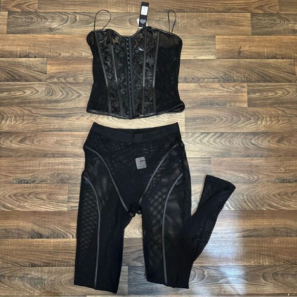 FN Having The Attention Fishnet Legging Set - Picture 1 of 3